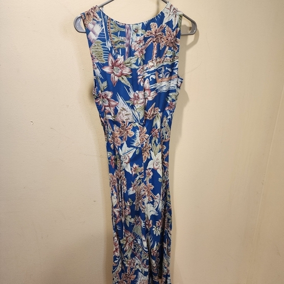 LUCY LOVE vintage floral midi dress size M - Picture 6 of 11